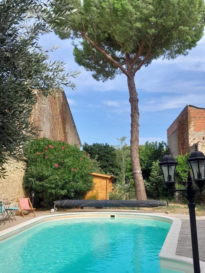 La Pause Sous Le Pin B&B Chambres D'Hotes Capestang Exterior foto